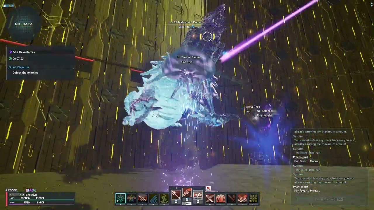 PSO2 NGS - Training w/ Partisan at Stia Devastators