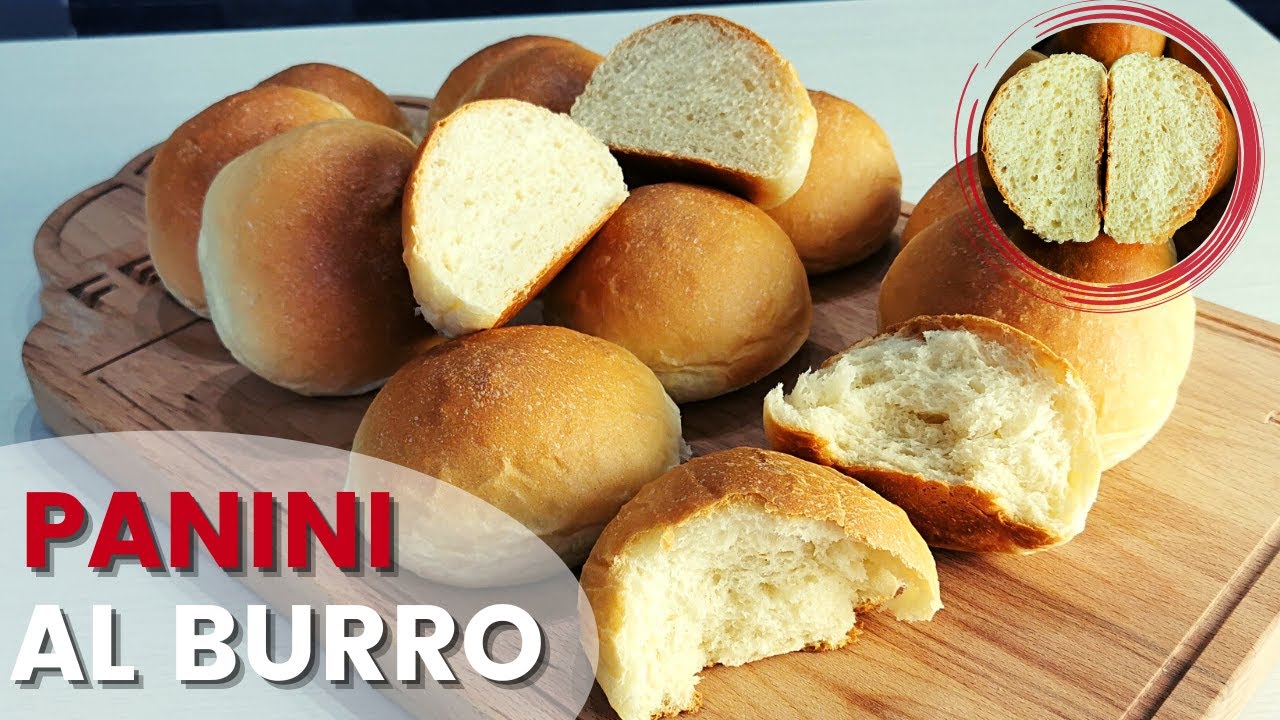 PANINI AL BURRO | Semplici, golosi e soffici| Fatti in casa e buoni come quelli del panificio