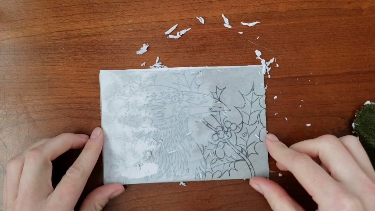 Linoleum Image Transfer: Inkjet Print