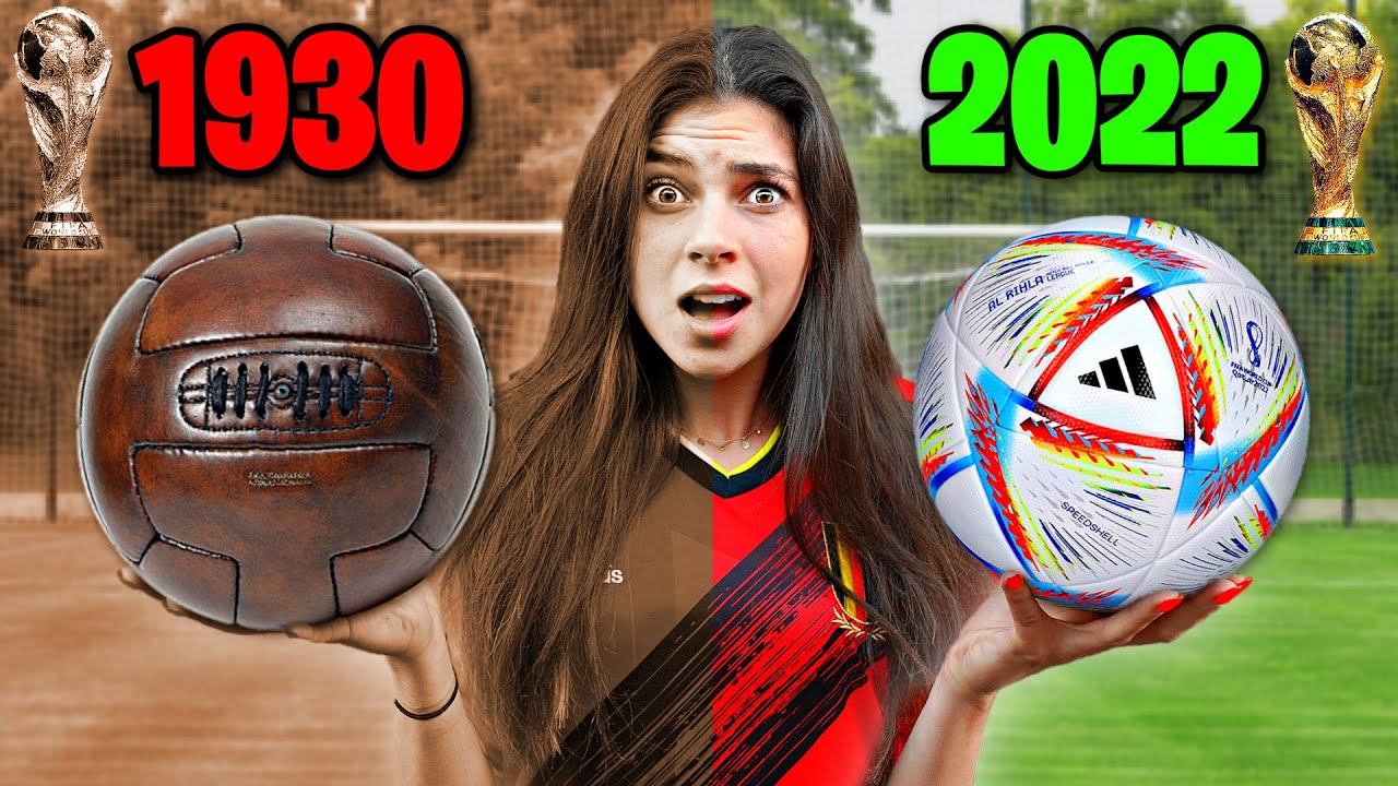 1930 vs 2022 WK BAL EXPERIMENT! *VOETBAL CHALLENGE* #503