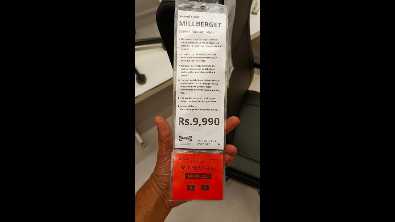 IKEA Office Chair MILLBERGET Swivel Chair, Murum, Unboxing and Assembly #unboxing #ikea #assembly