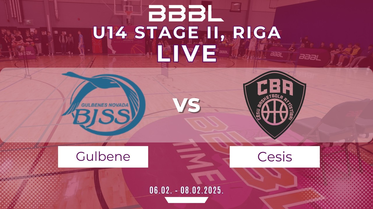 Gulbene 2012 vs Cēsis 2012 | BBBL U14 | Stage II