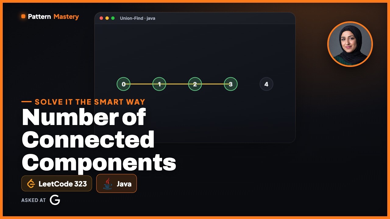 [Java] Number of Connected Components in Undirected Graph - Leetcode 323 -- Illustrated!