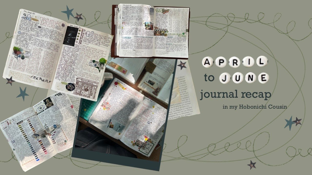 April to June journal recap | Hobonichi Cousin