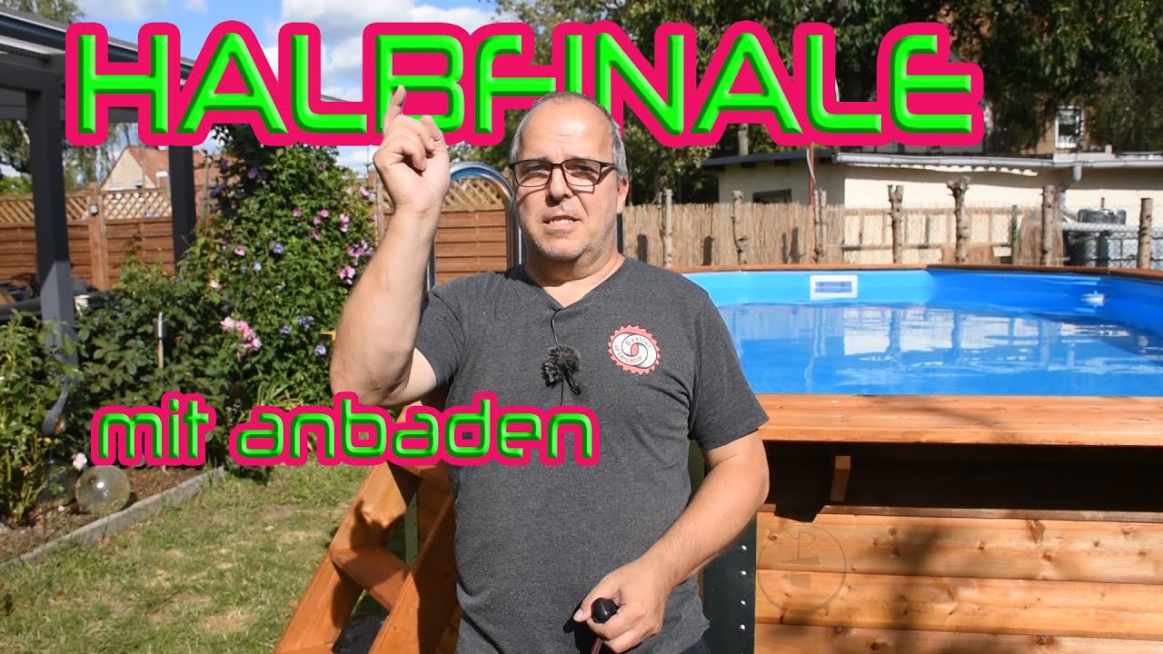 Holz Pool Teil 4 - endlich anbaden