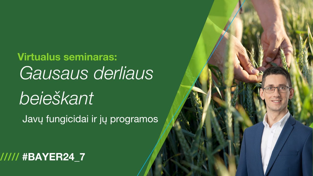 Virtualus seminaras: Gausaus derliaus beie&scaron;kant &ndash; javų fungicidai ir jų programos