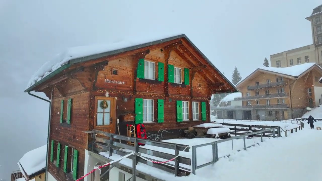 How do these Swiss people live in this village built on top of a mountain?