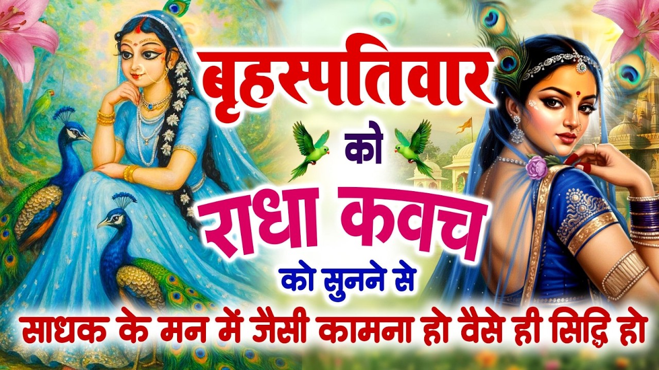 बृहस्पतिवार को राधा कवच सुनने से साधक के मन में जैसी कामना हो वैसे ही सिद्धि हो जाती है~Radha Kavach
