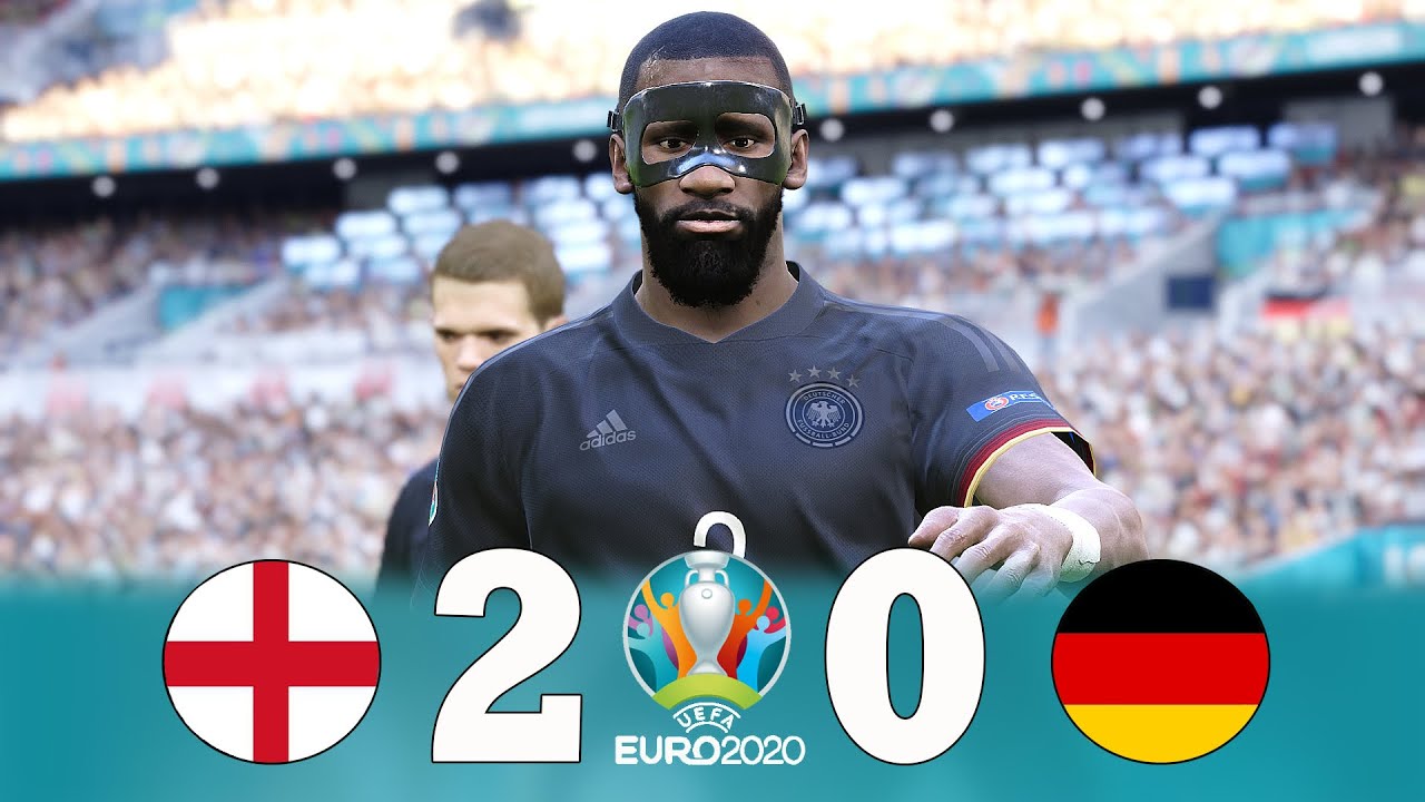 Recreación Inglaterra 2-0 Alemania - Euro 2020