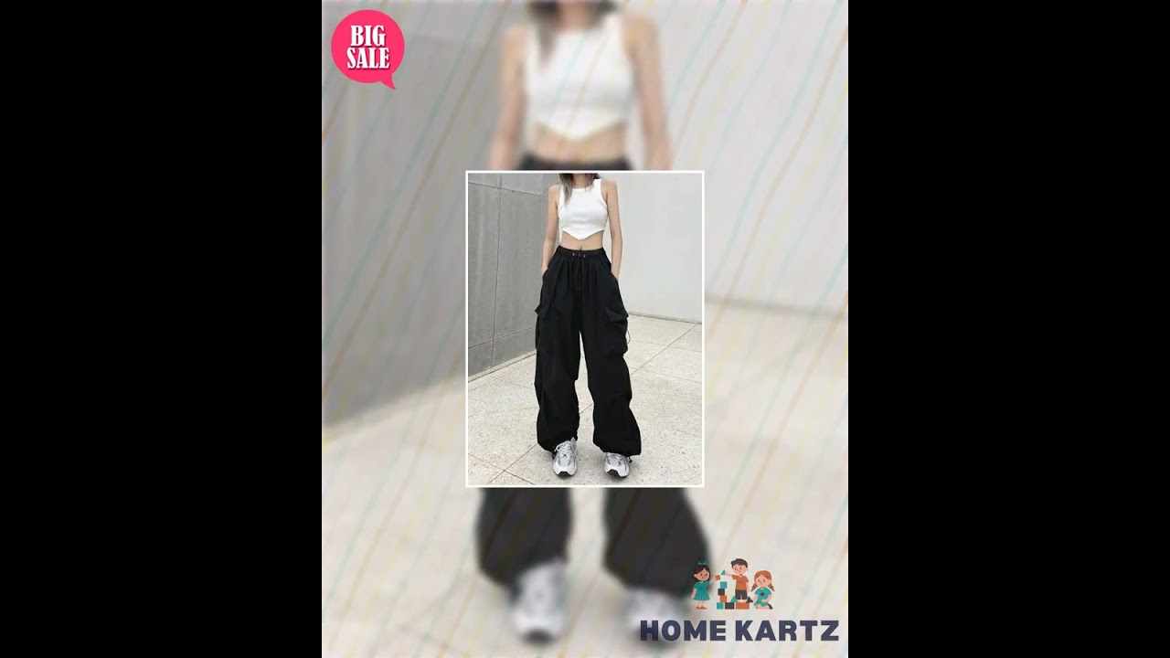 Streetwear Techwear Cargo Pants - Unisex Parachute Track Pants for Bold Urban Style