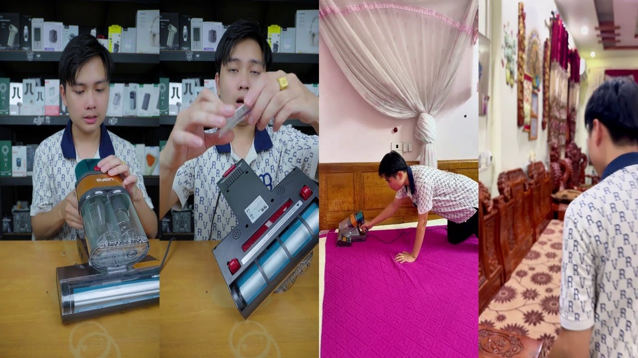 REVIEW MÁY HÚT BỤI ĐỆM EYSIN DIỆT KHUẨN UV CỰC SẠCH