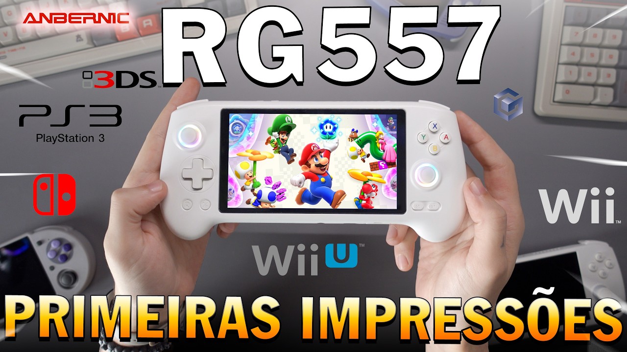 ANBERNIC RG557 tá num IMPASSE! Melhor CONSOLE PORTÁTIL da marca tem um PROBLEMA!