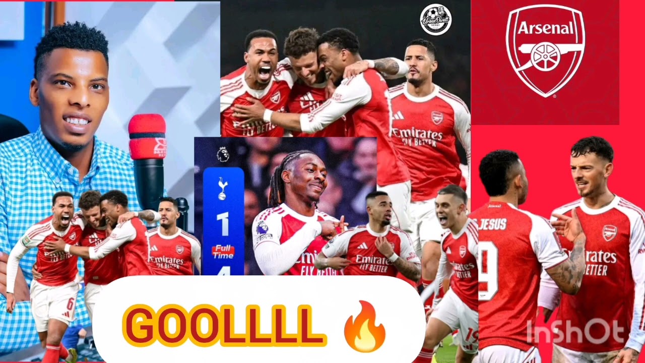 NASIR NA FUWARD UKO BOGEJE IBITEGO BYA ARSENAL 4-1 TOTHNAM