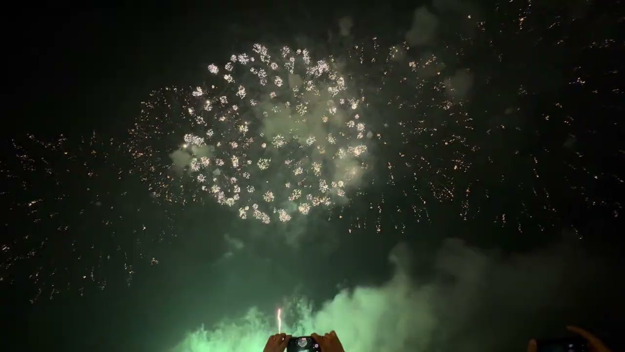 大甲媽祖繞境.2026的繞境快到了，先來回顧去年的煙火盛況.(上)