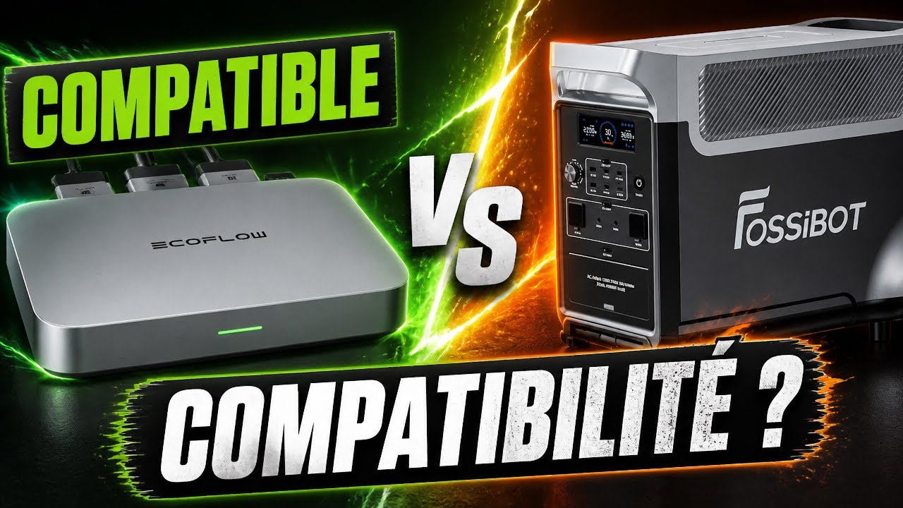 Powerstream Ecoflow : test de compatibilité avec batterie Fossibot