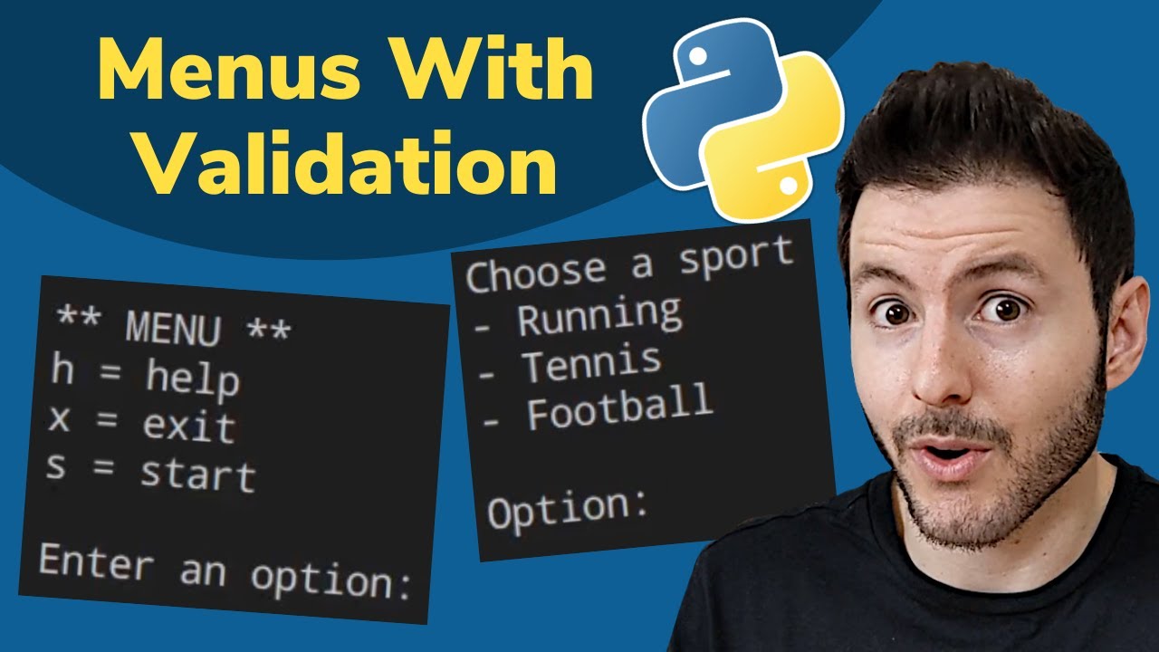 Создание меню в Python с помощью цикла While True | Выбор варианта в Python
