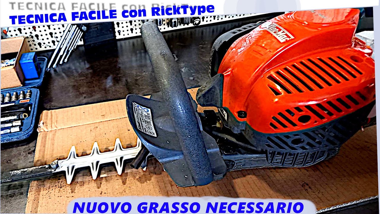 Tagliasiepi manutenzione movimento lame
