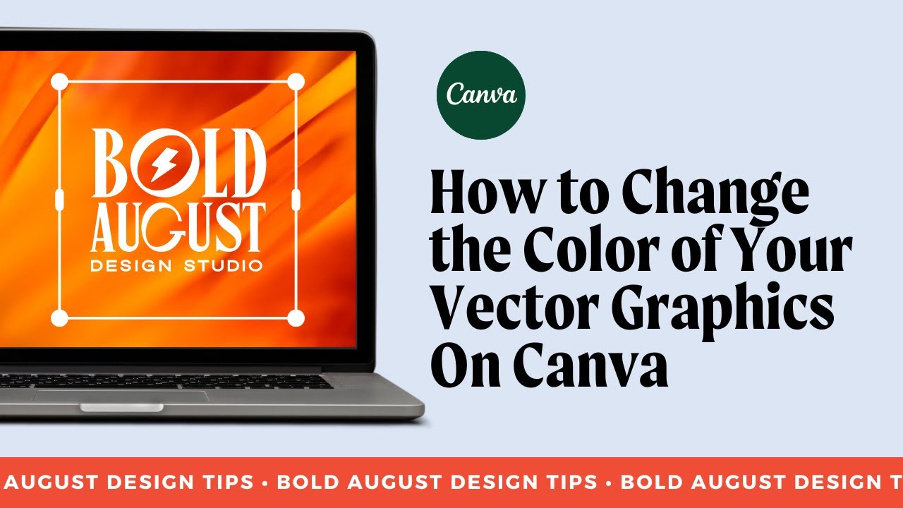 How to Change the Color of Your Vector Graphics On Canva