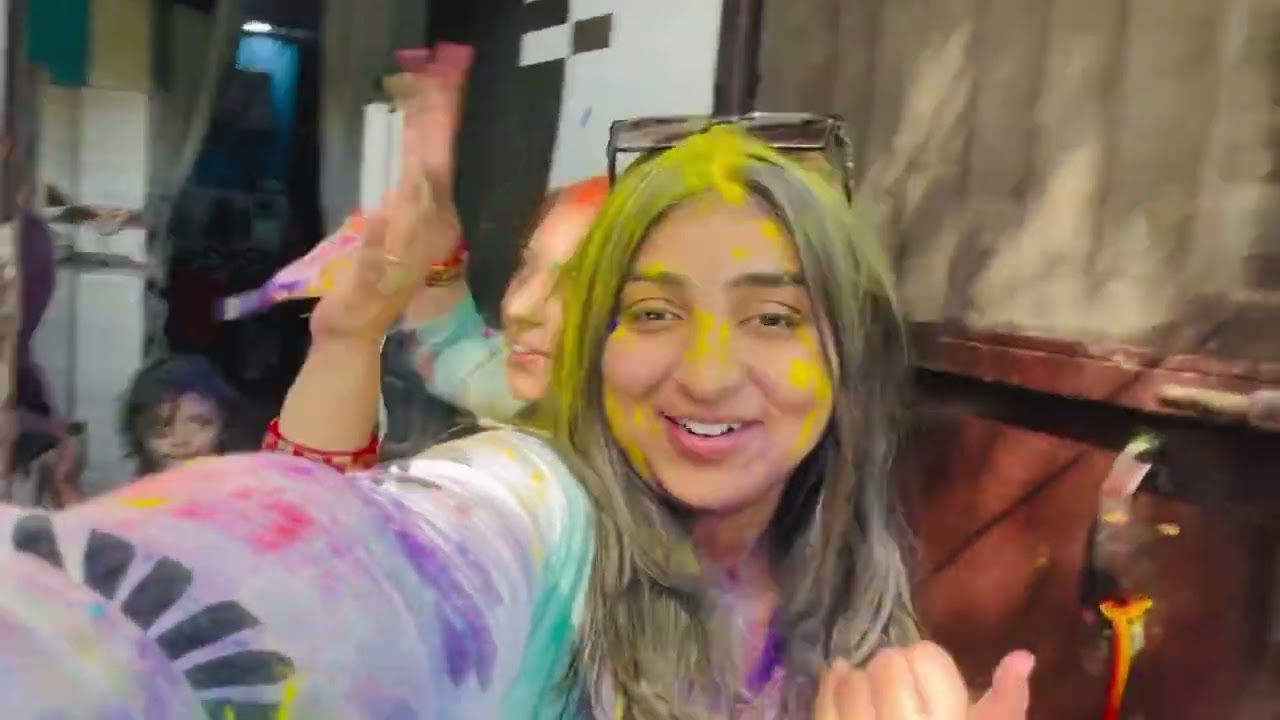 Holi masti 🍻🥷#holi #nishuvlog #subscribe 🔔