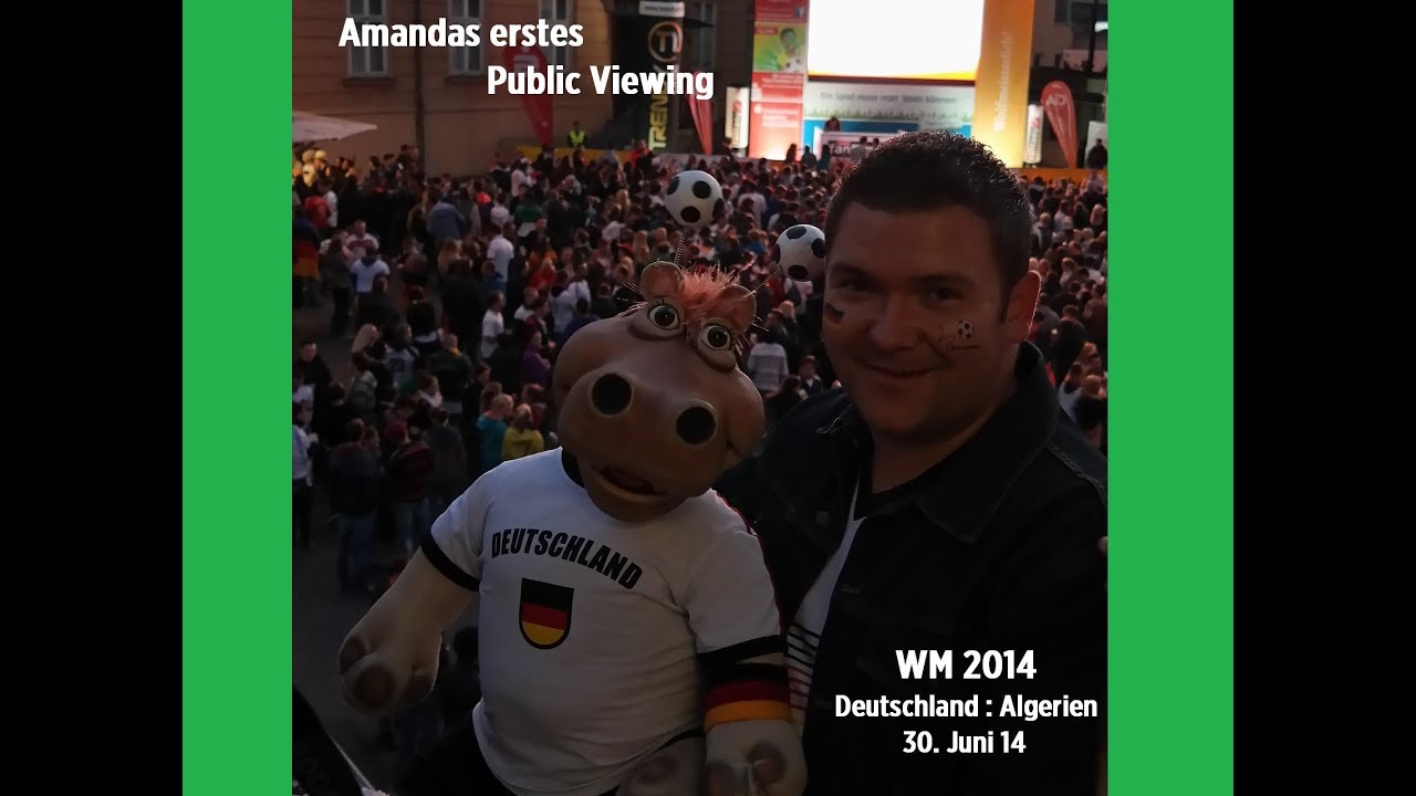 Amandas erstes Public Viewing (WM, 30.6.14), Bauchredner Sebastian Reich