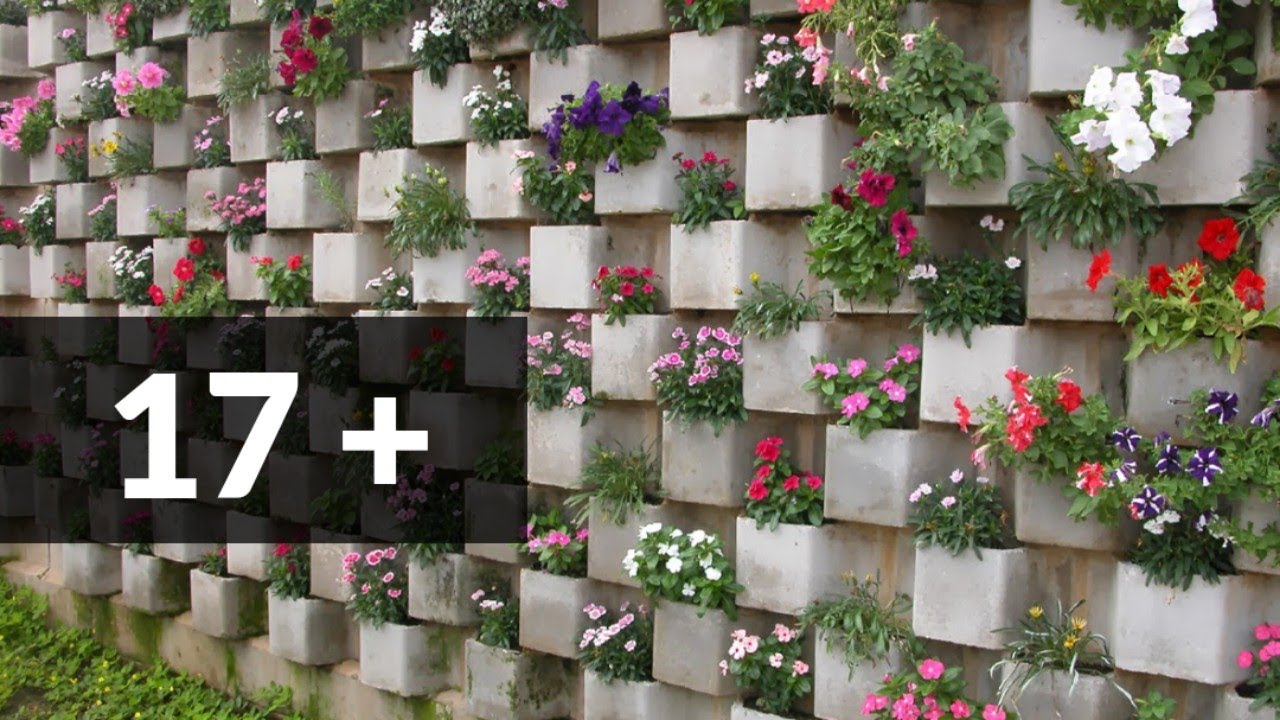 18 ideias de decoração e jardins simples com blocos de concreto