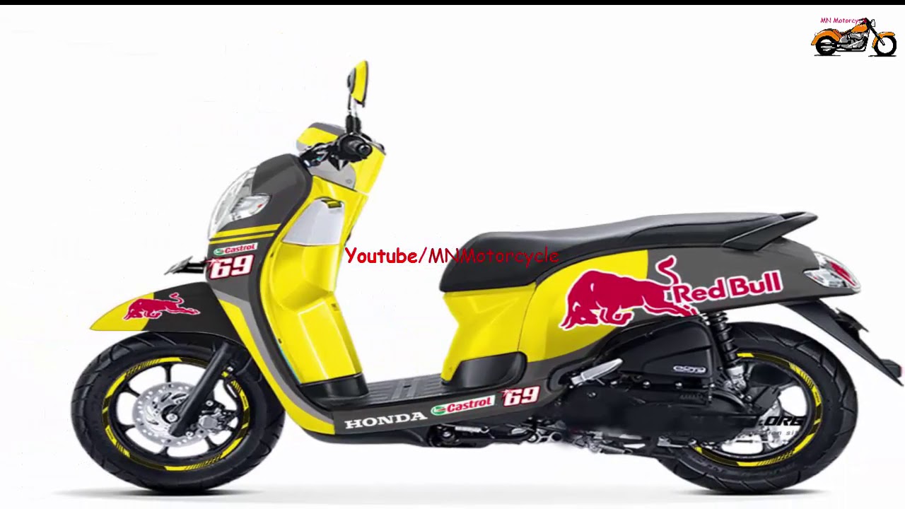 2019 New Honda Scoopy Esp Livery Redbull |2019新型ホンダスクーピーエスプレッソリバーブル |MN Motorcycle