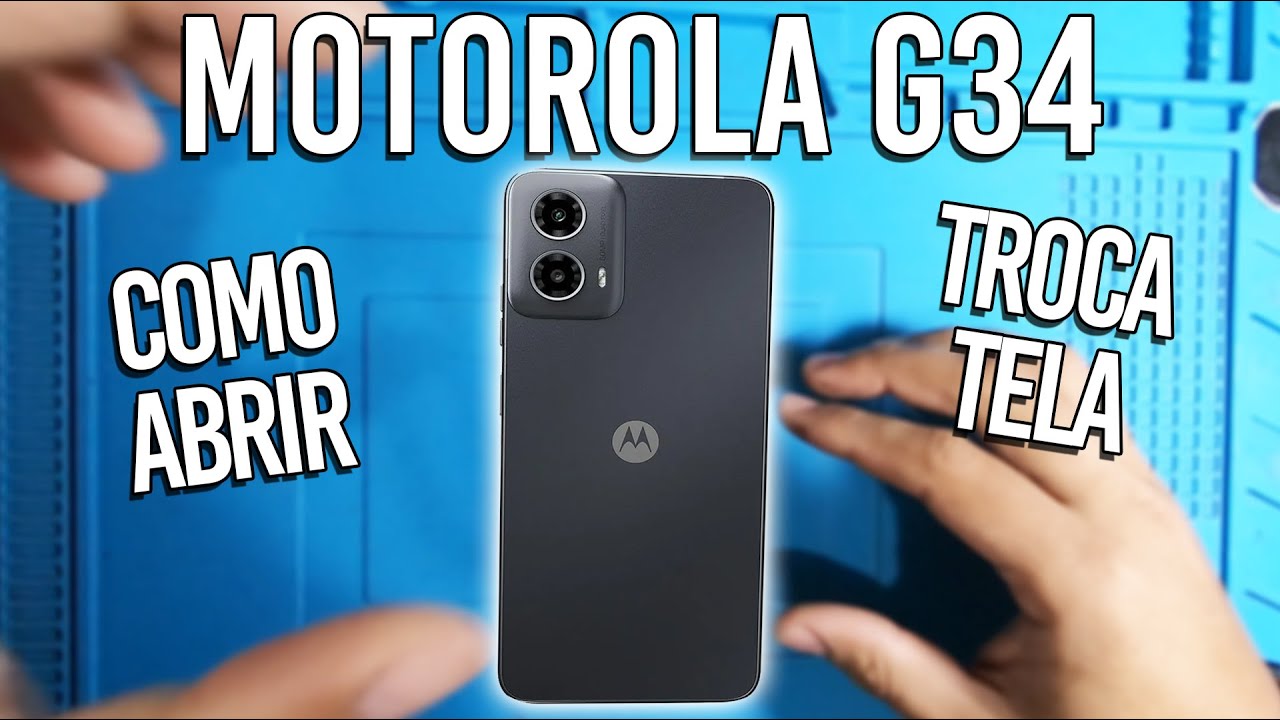 G34 COMO ABRIR E TROCAR A TELA DO MOTOROLA G34 5G! PASSO A PASSO
