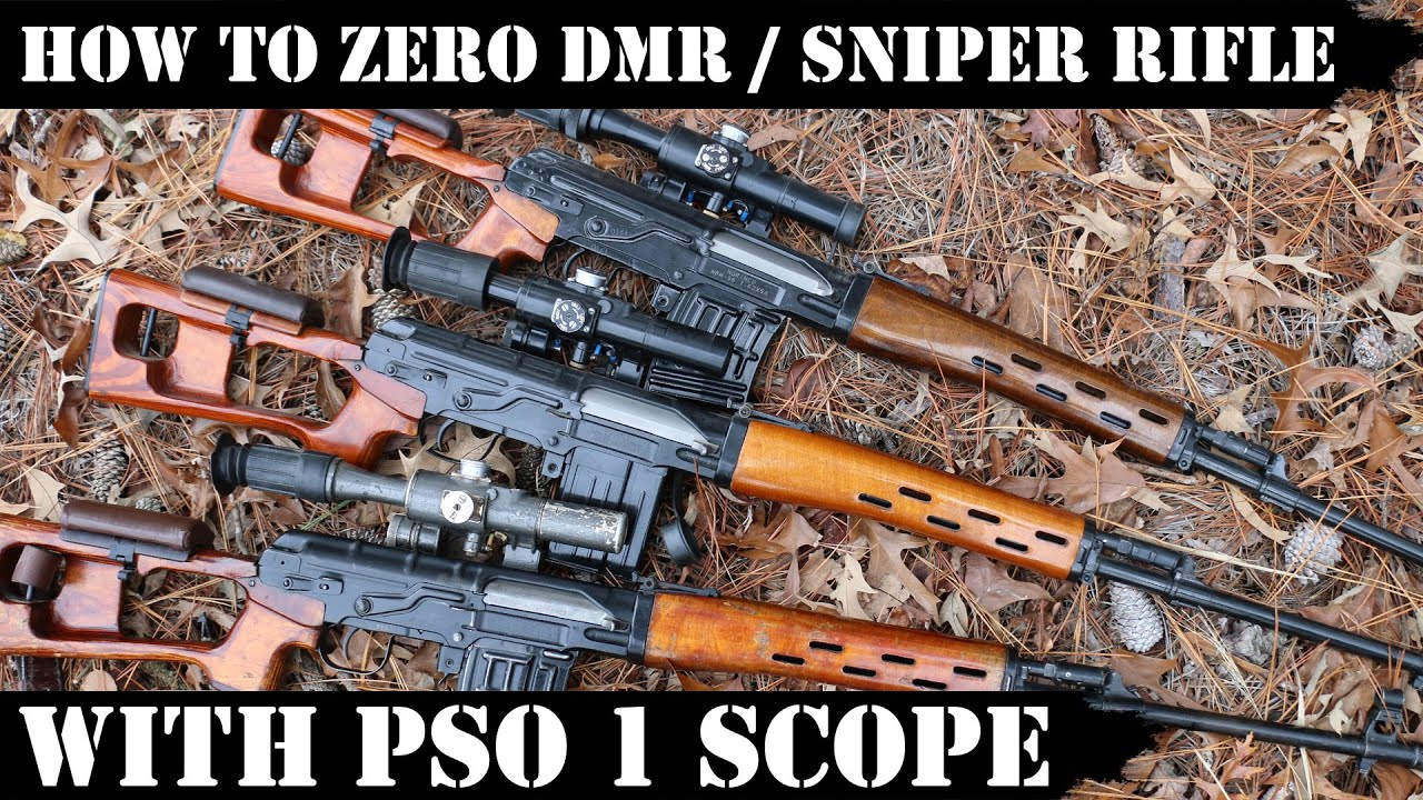 Как пристрелять винтовку ComBlock DMR / снайперскую винтовку с прицелом PSO1! Как пользоваться пр...