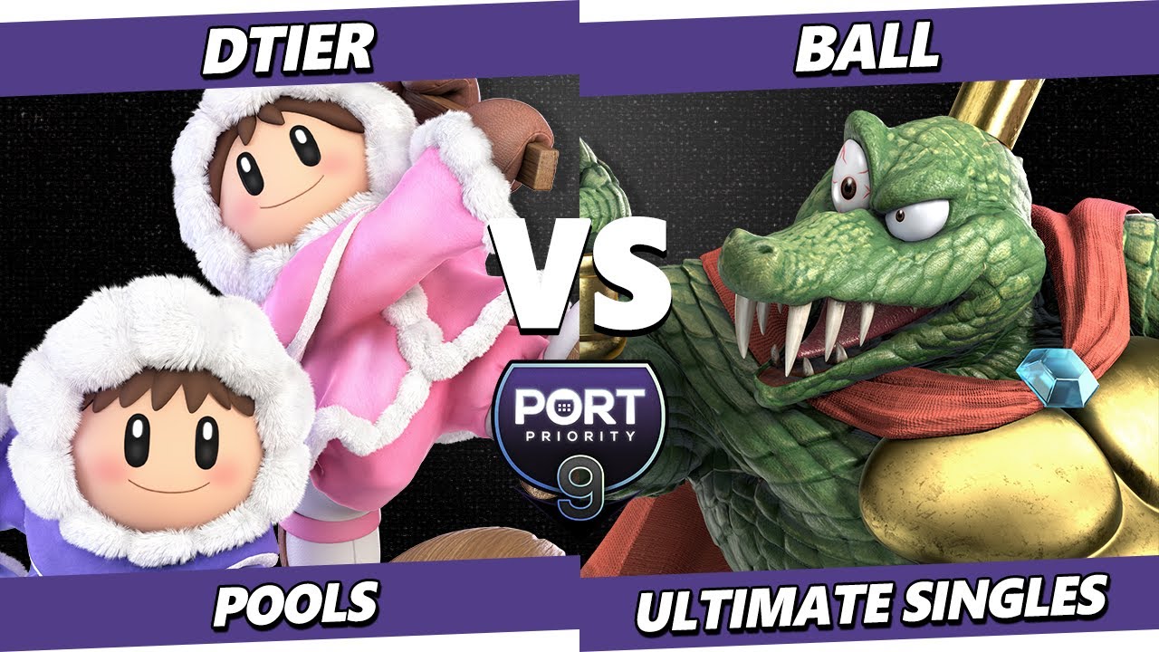 Port Priority 9 - Dtier (Ice Climbers) Vs. Ball #OKPG (King K. Rool) Smash Ultimate - SSBU