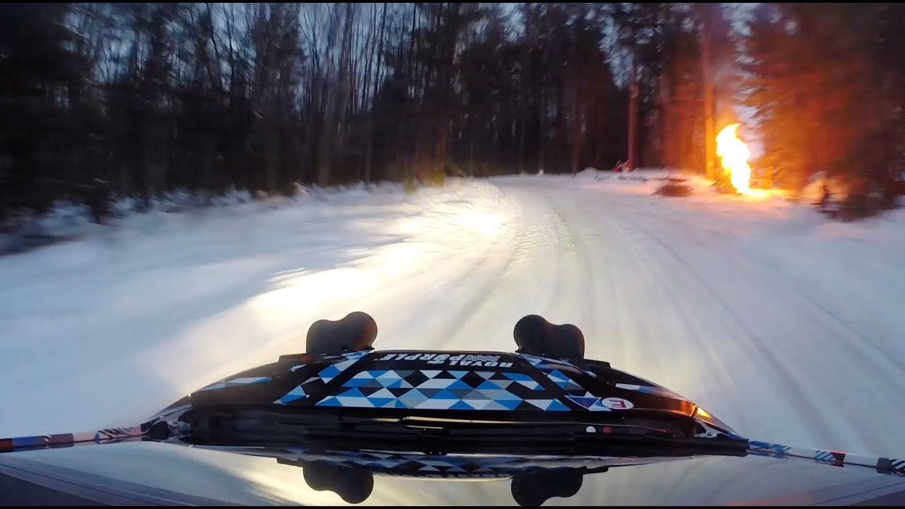 Rally through Bonfire Alley at Sno*Drift 2015