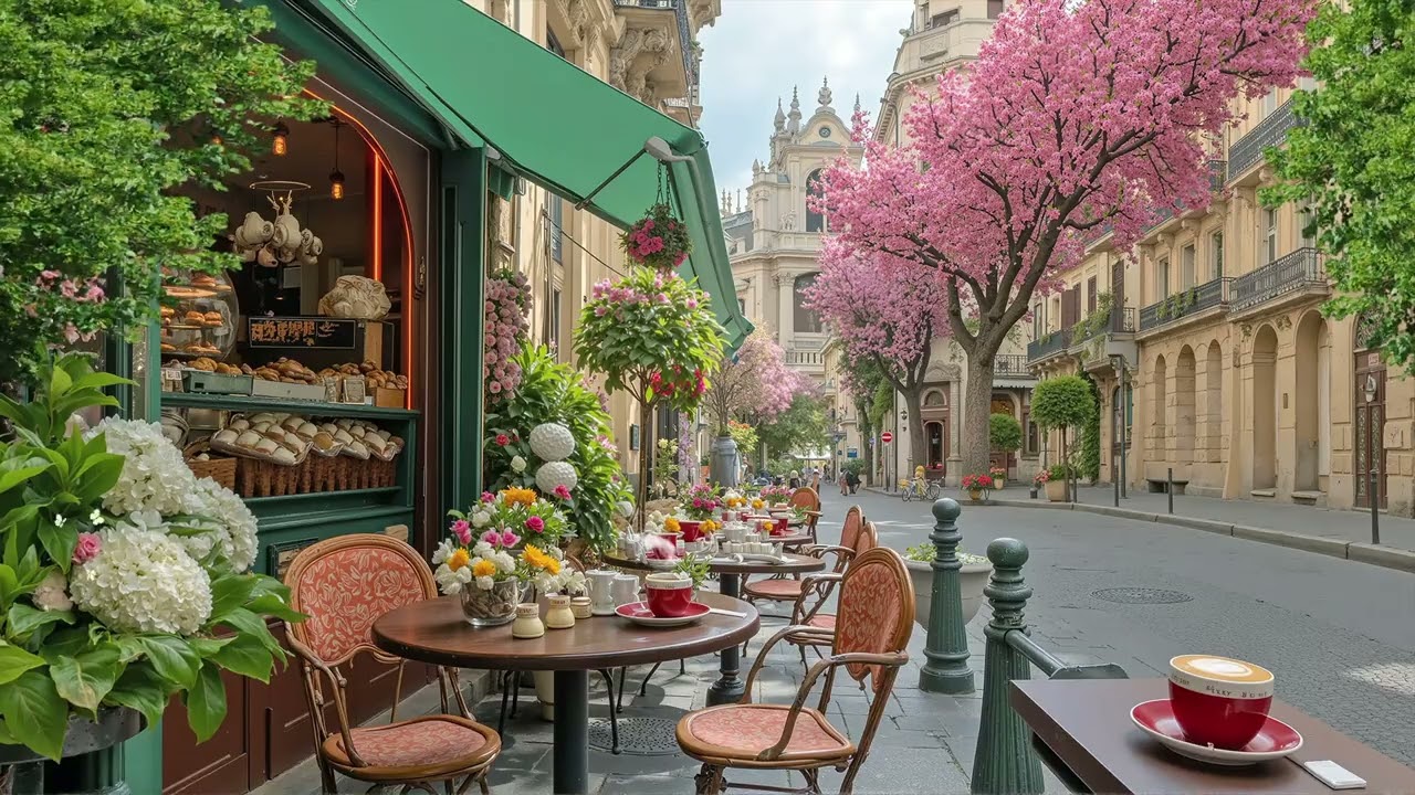 Calm Evening Jazz Coffee Street View | Warm Caf&eacute; Glow