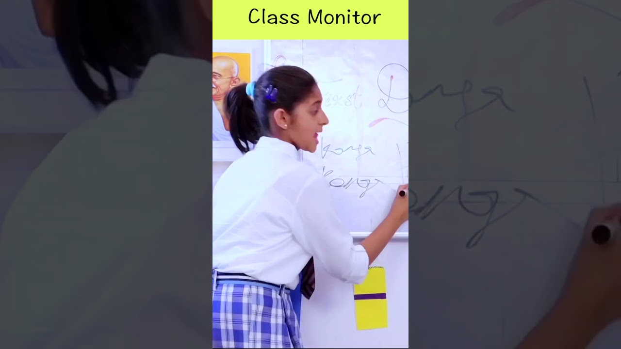 Class Monitor | Whoever says your name will be written down #shorts