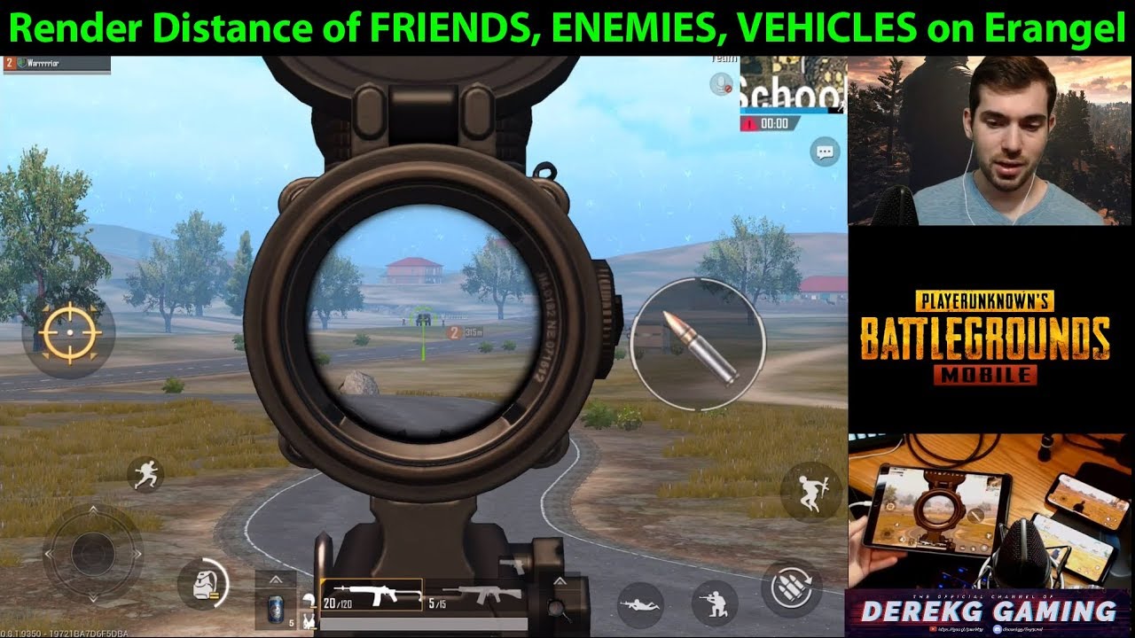 Render Distance of FRIENDS / ENEMIES / VEHICLES on ERANGEL TPP Revealed!! | PUBG Mobile with DerekG