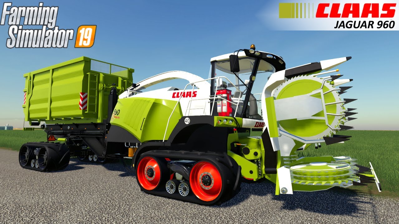 Farming Simulator 19 - CLAAS JAGUAR 960 TT HKL Forage Harvester With Hook Lift Trailer