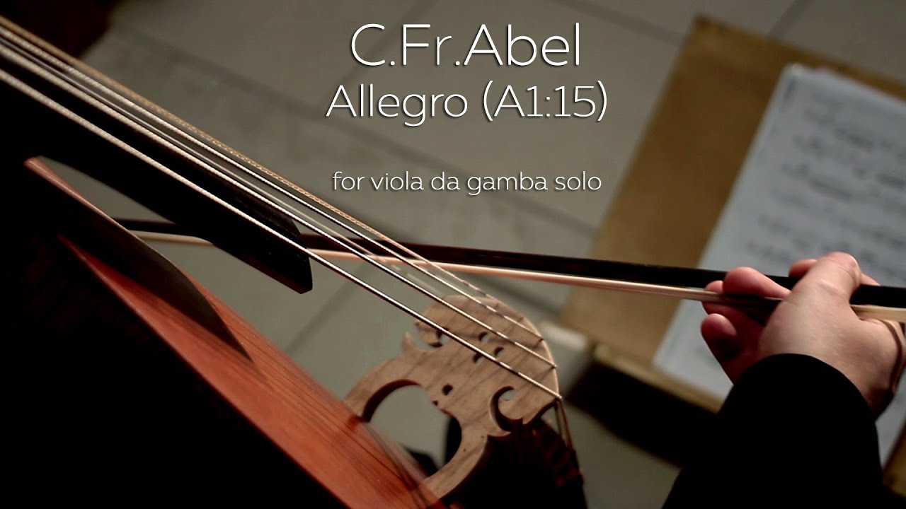 C.Fr.Abel. Allegro (A1:15).Pavel Serbin (viola da gamba).
