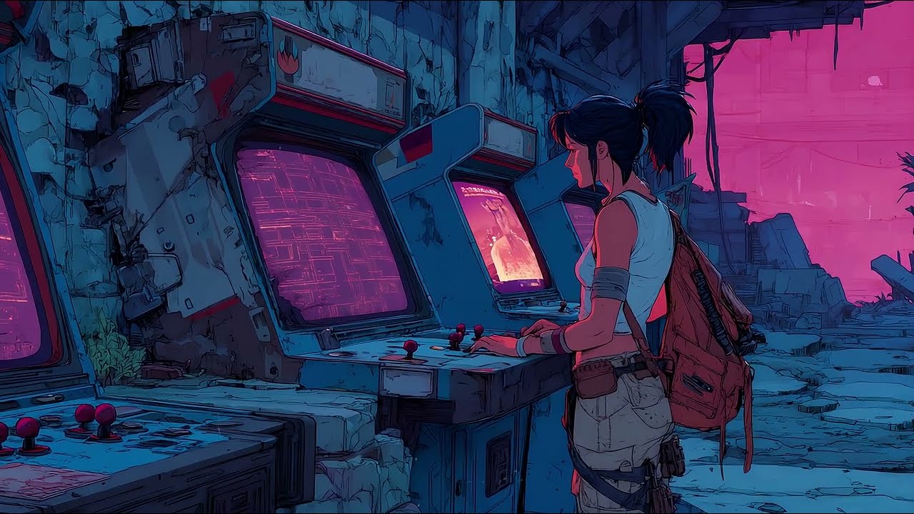 𝟭𝟵𝟳𝟱 𝗔𝗥𝗖𝗔𝗗𝗘 // Retrowave & Synthwave Beats for Mental Focus