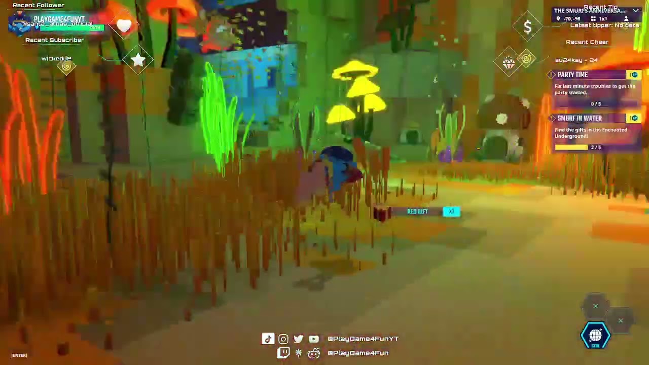 @thesandboxgame - Smurf In Water - The Smurfs: Anniversary Party | #playgame4fun on #Twitch