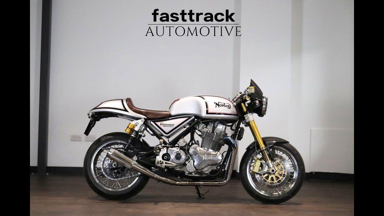NORTON COMMANDO 961 CAFE RACER WALK AROUND VIDEO TOUR START UP 