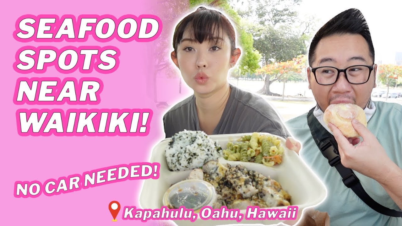 SEAFOOD SPOTS NEAR WAIKIKI! || [Kapahulu, Oahu, Hawaii] Plate Lunch & Tacos!
