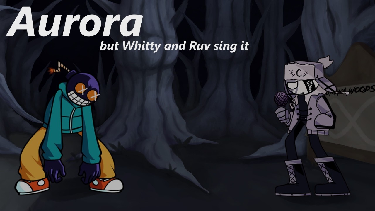 Aurora V2 but Whitty and Ruv sing it - FNF Cover