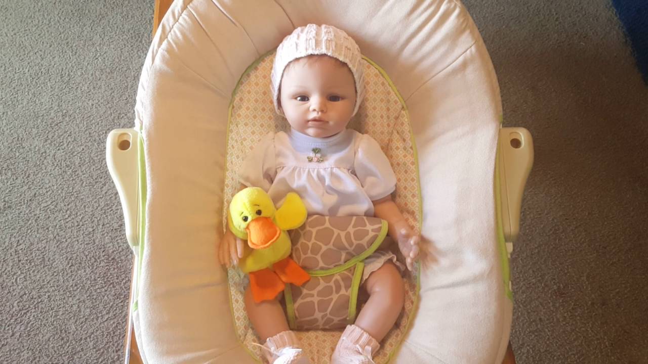 Abby Rose in her bouncer. (Ashton Drake)