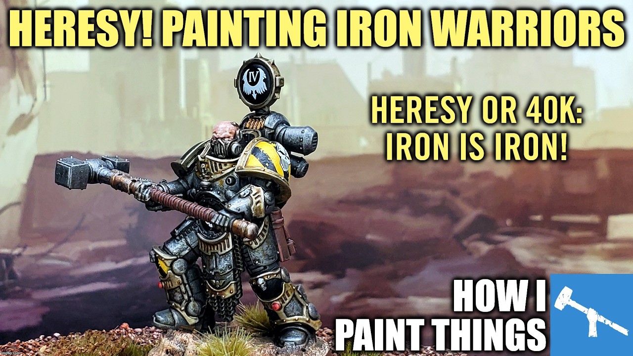Painting Iron Warriors: Siege Masters With a Little Shine [How I Paint Things]