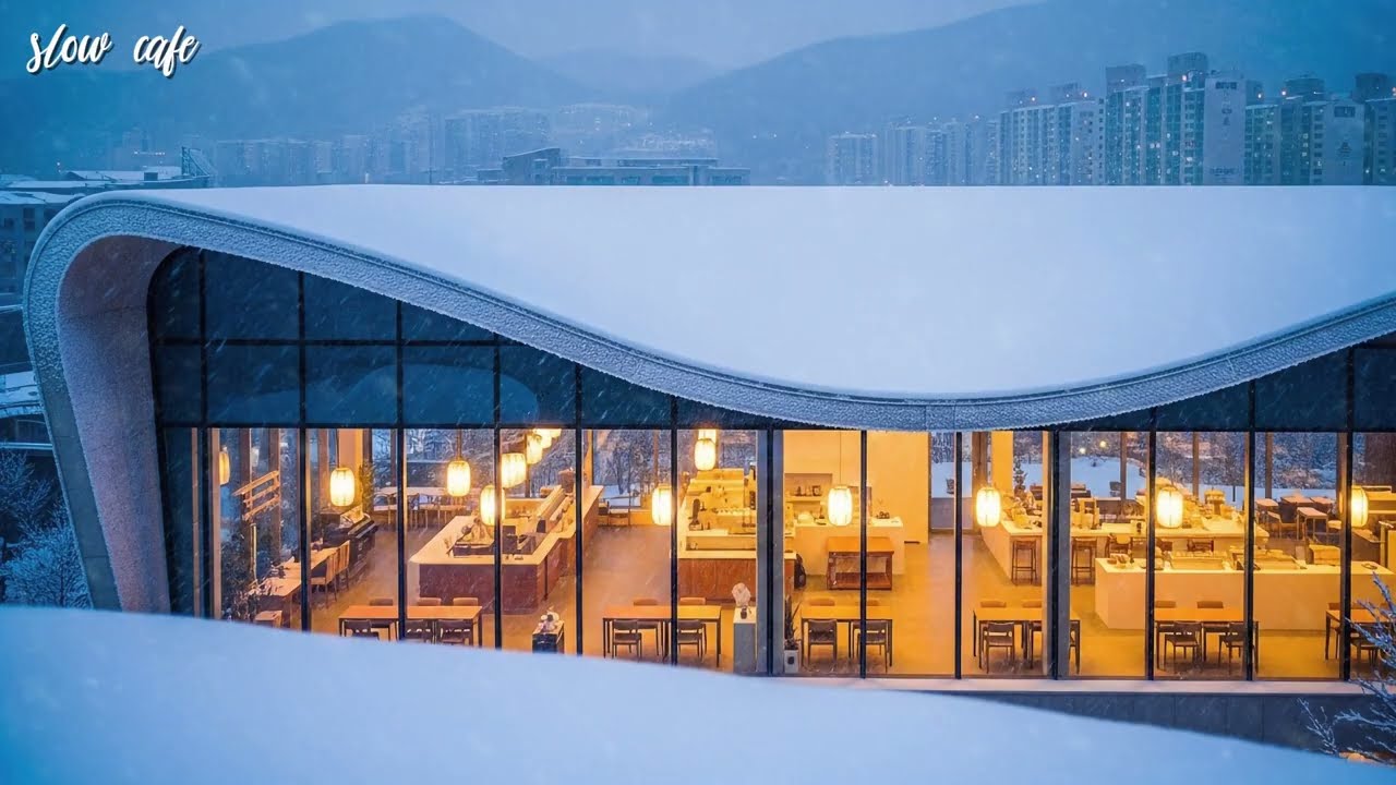 Calm Snow Day Coffee Jazz 🎷 Relaxing Background Music for Work & Study