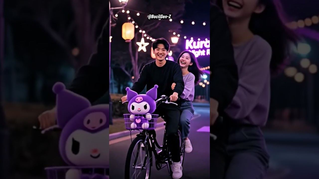 🌙 Malam Romantis Bersama Kuromi 💕🚲