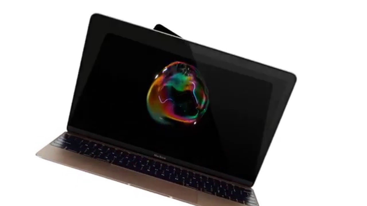 Apple Macintosh 2015 MacBook 'Reveal' advert commercial - with bubbles