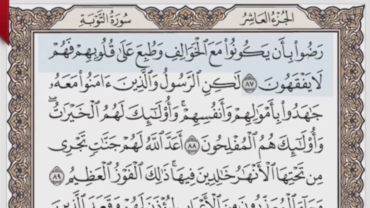 القرآن الكريم بالصفحات صوت وصورة ص/ 201 الشيخ محمود خليل الحصري بمد المنفصل