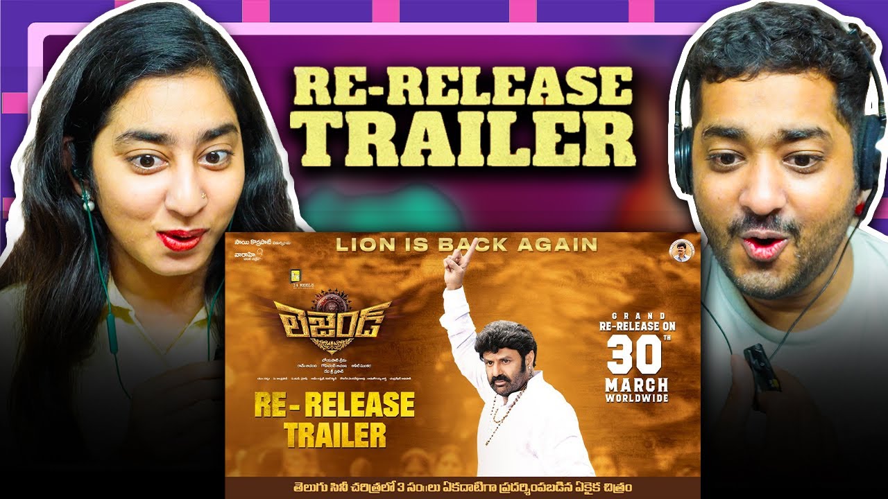 REACTION - Legend Re-Release Trailer 4K | Nandamuri Balakrishna | Boyapati Srinu | DSP