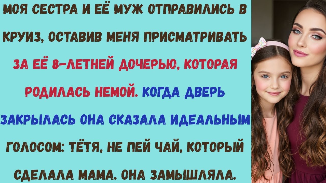 моя «немая» племянница заговорила, как только её родители вышли. то что она сказала спасло мне жизнь