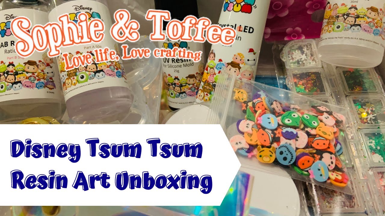 Sophie and Toffee Disney Tsum Tsum Resin Art Unboxing