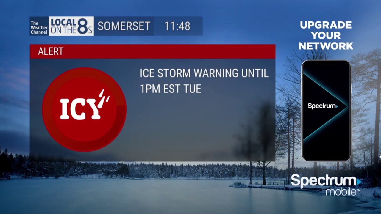 The Weather Channel Local на 8-м канале Сомерсет, Кентукки, 15 февраля 2021 г., 11:48